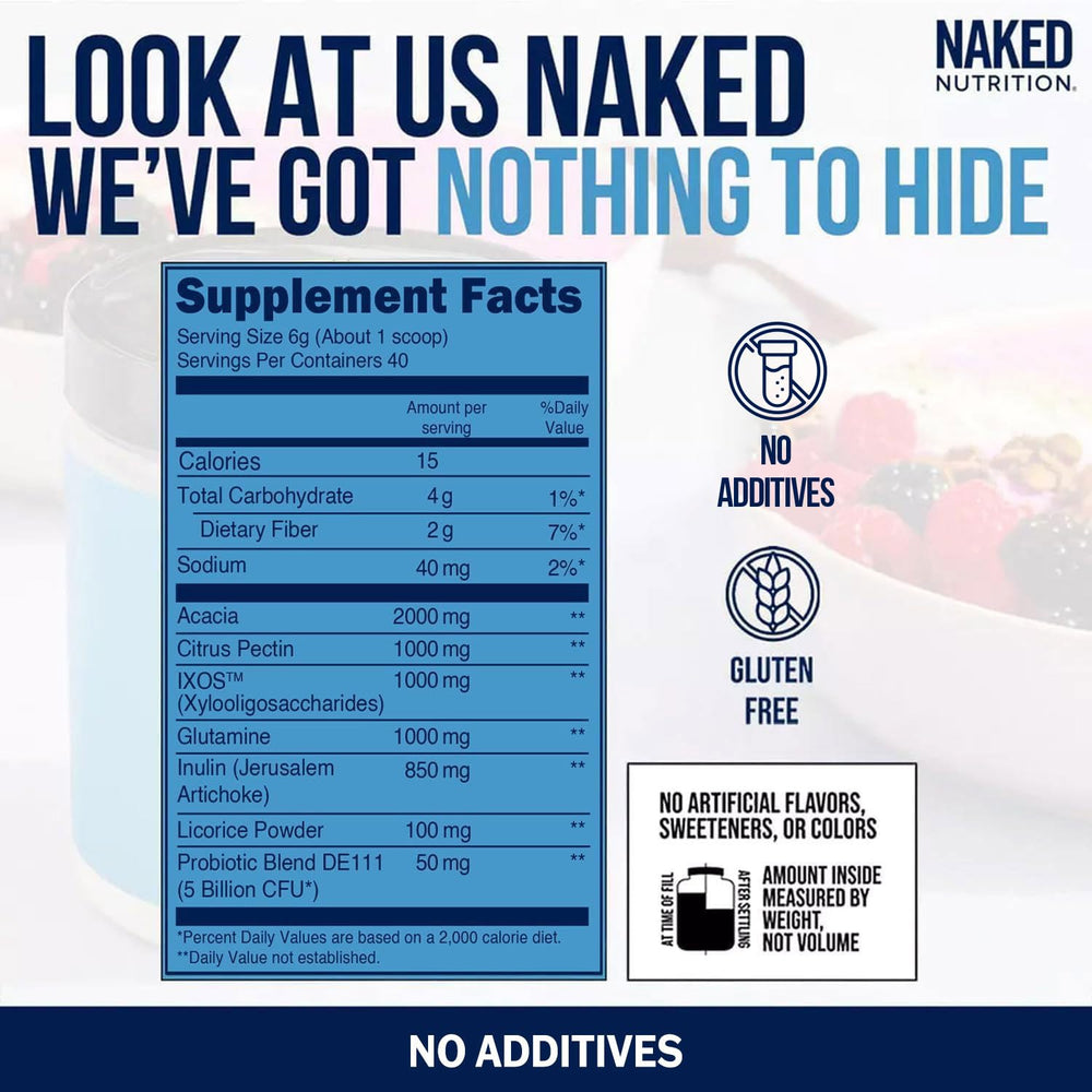 NAKED Gut vegan hypoallergenic symbols indicating allergy-friendly formula.