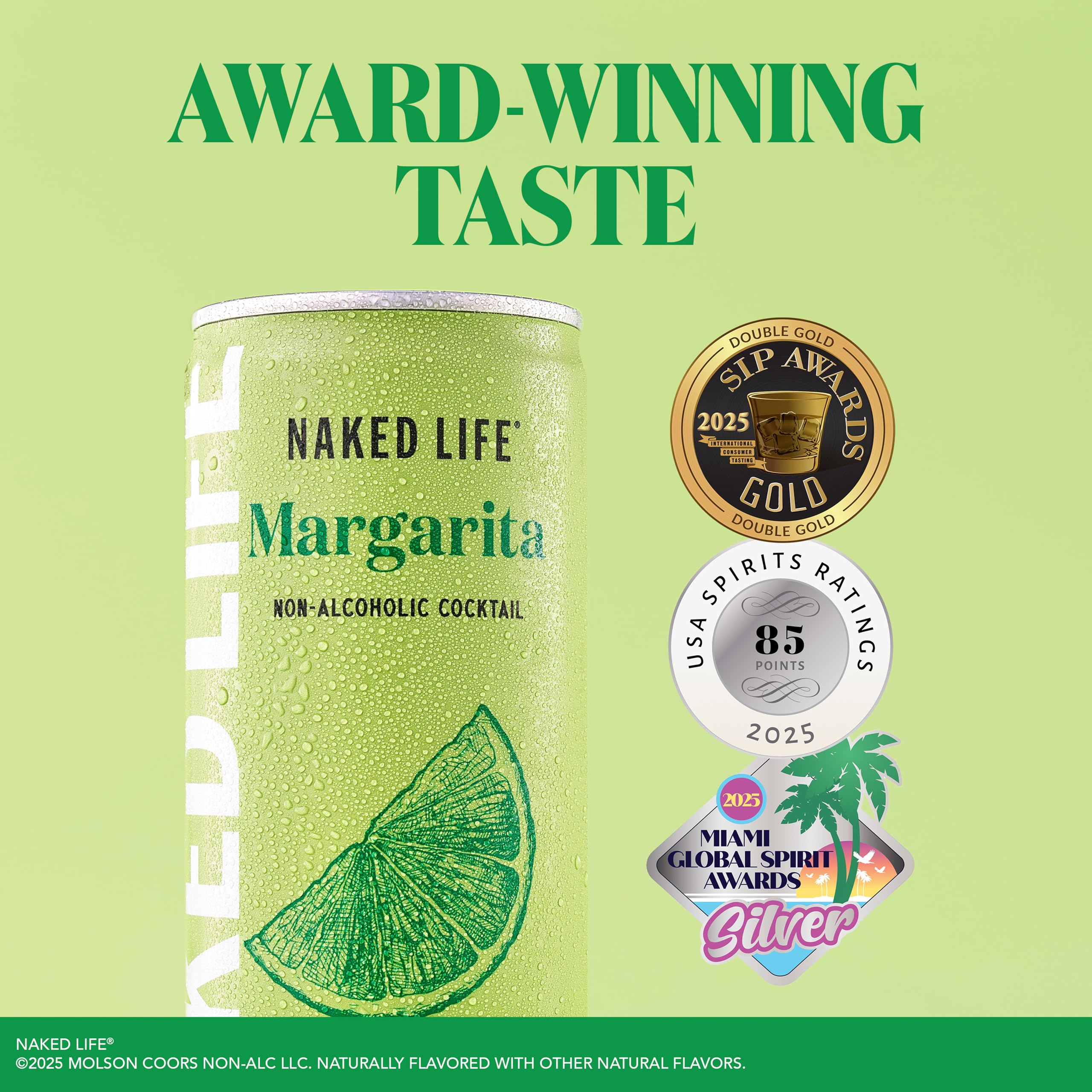 Naked Life Margarita 4-pack 8.4 oz, convenient for sharing moments.
