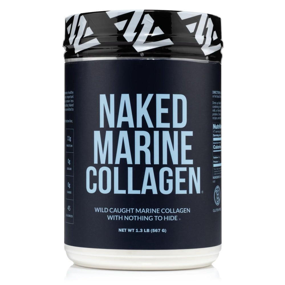 NAKED Marine Collagen Powder tub for easy daily supplementation and skin support