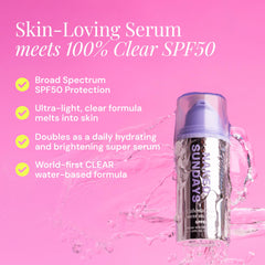 Naked Sundays CabanaClear application pump demonstrates easy use and quick absorption.