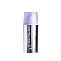Naked Sundays CabanaClear SPF 50 serum bottle shows clear, lightweight protection.