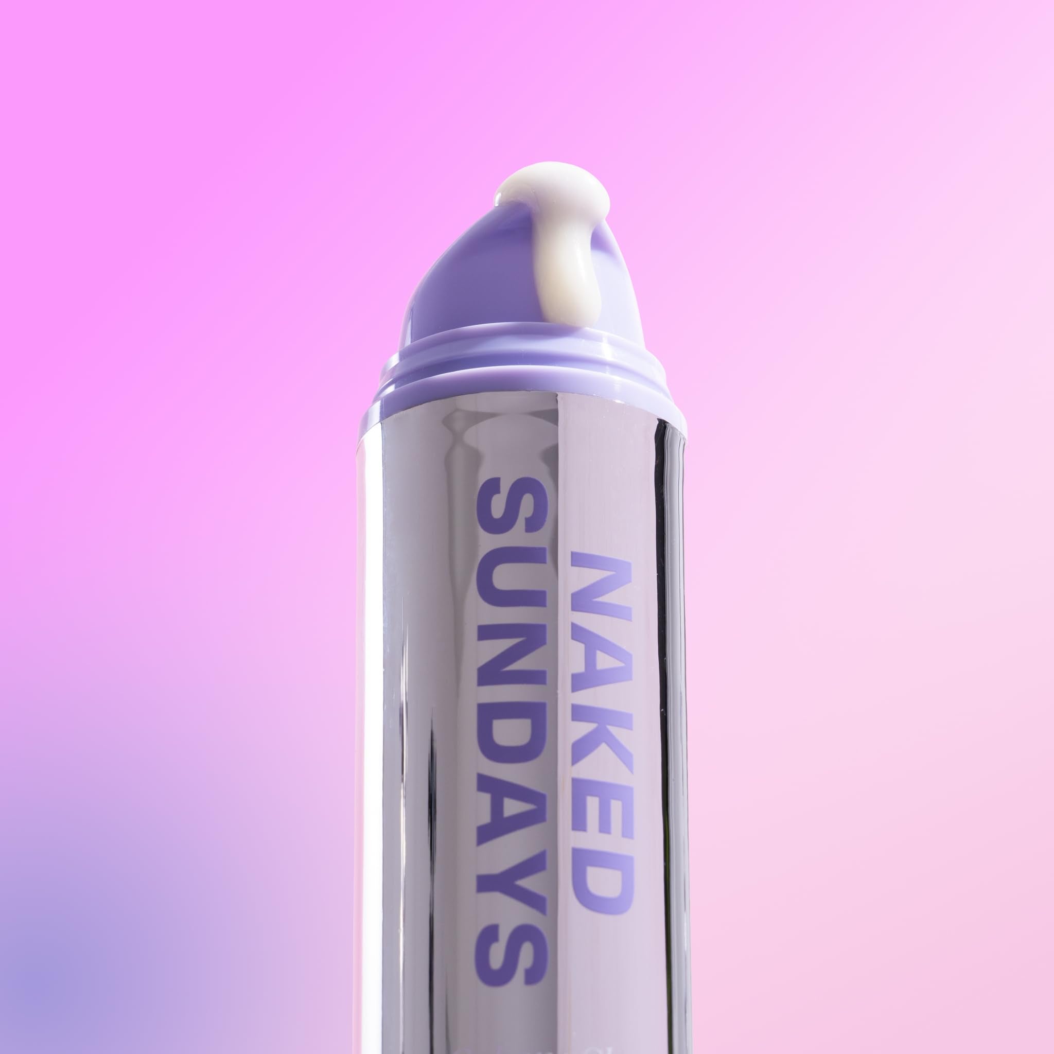 Applying on the face demonstrates makeup friendly sheer finish