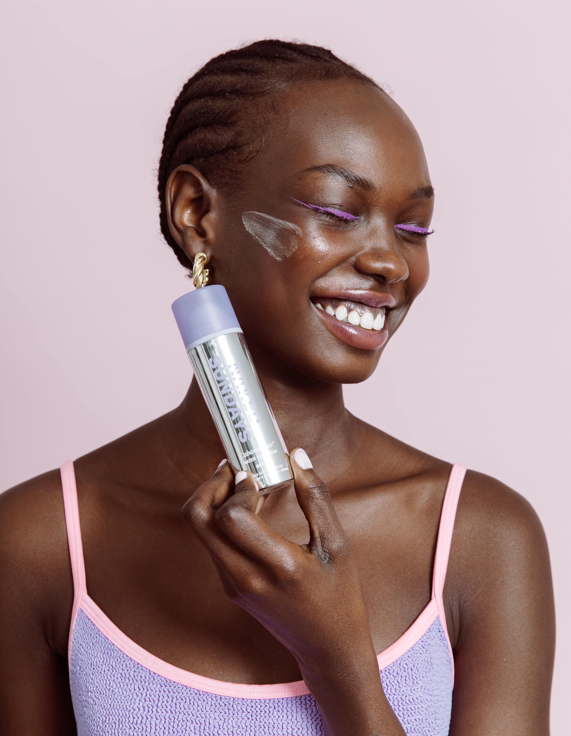 Close up texture shows light gel serum that absorbs quickly