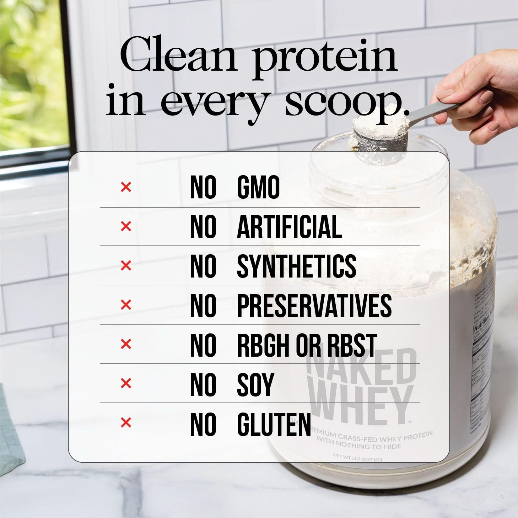 Naked Vanilla Whey Isolate shake demonstrates a smooth post-workout drink.
