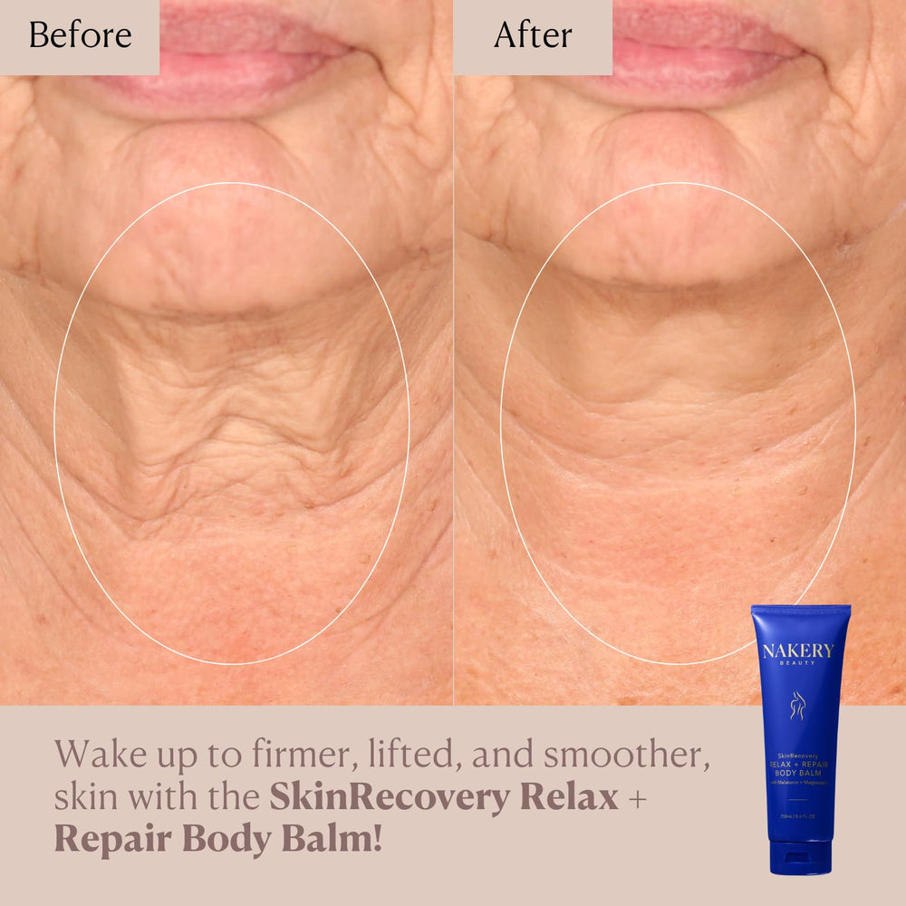 Lavender and chamomile notes in Nakery SkinRecovery Relaxing Magnesium Balm close-up for calming ritual.