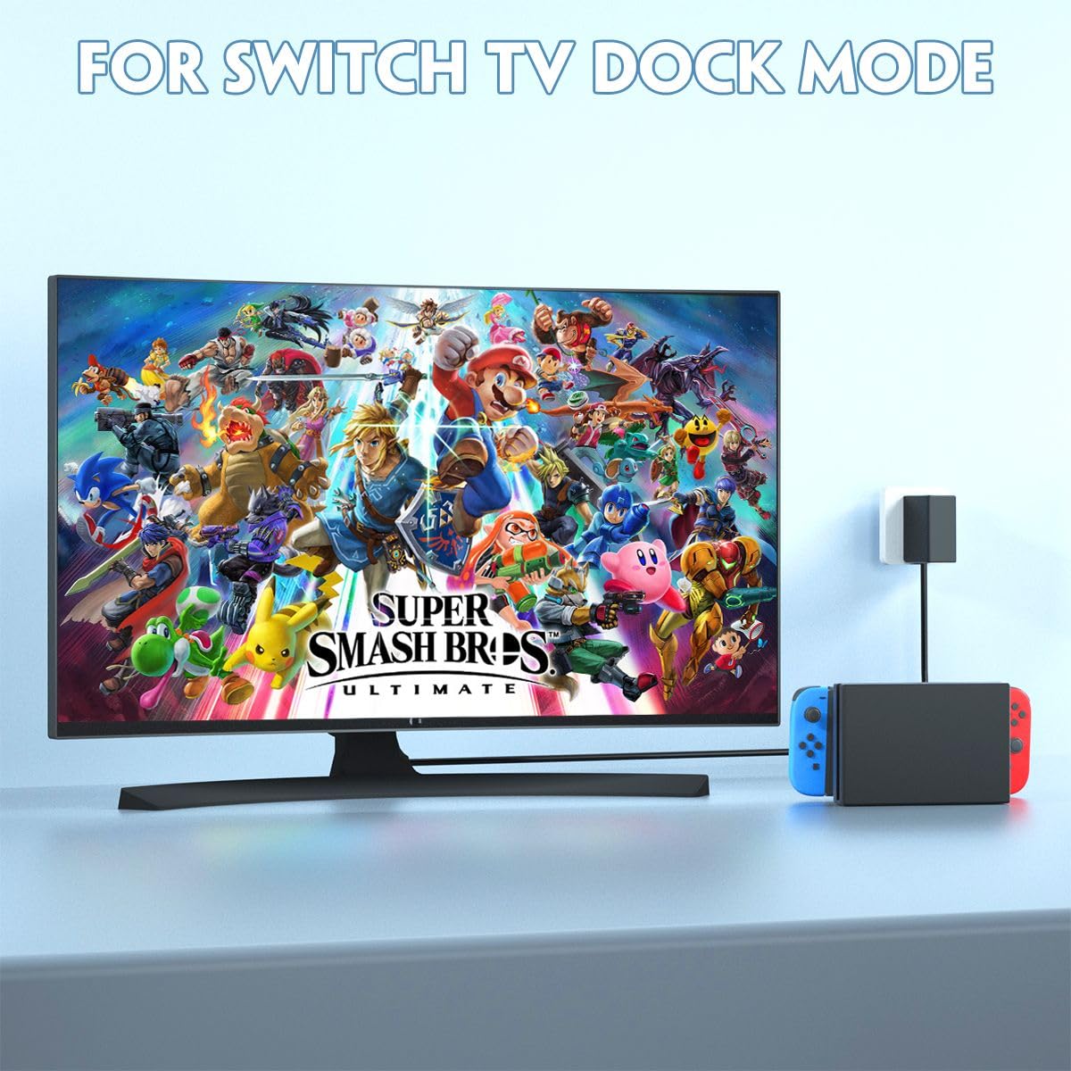 Nalensy five-foot USB-C cable offers flexible reach from outlet to console.