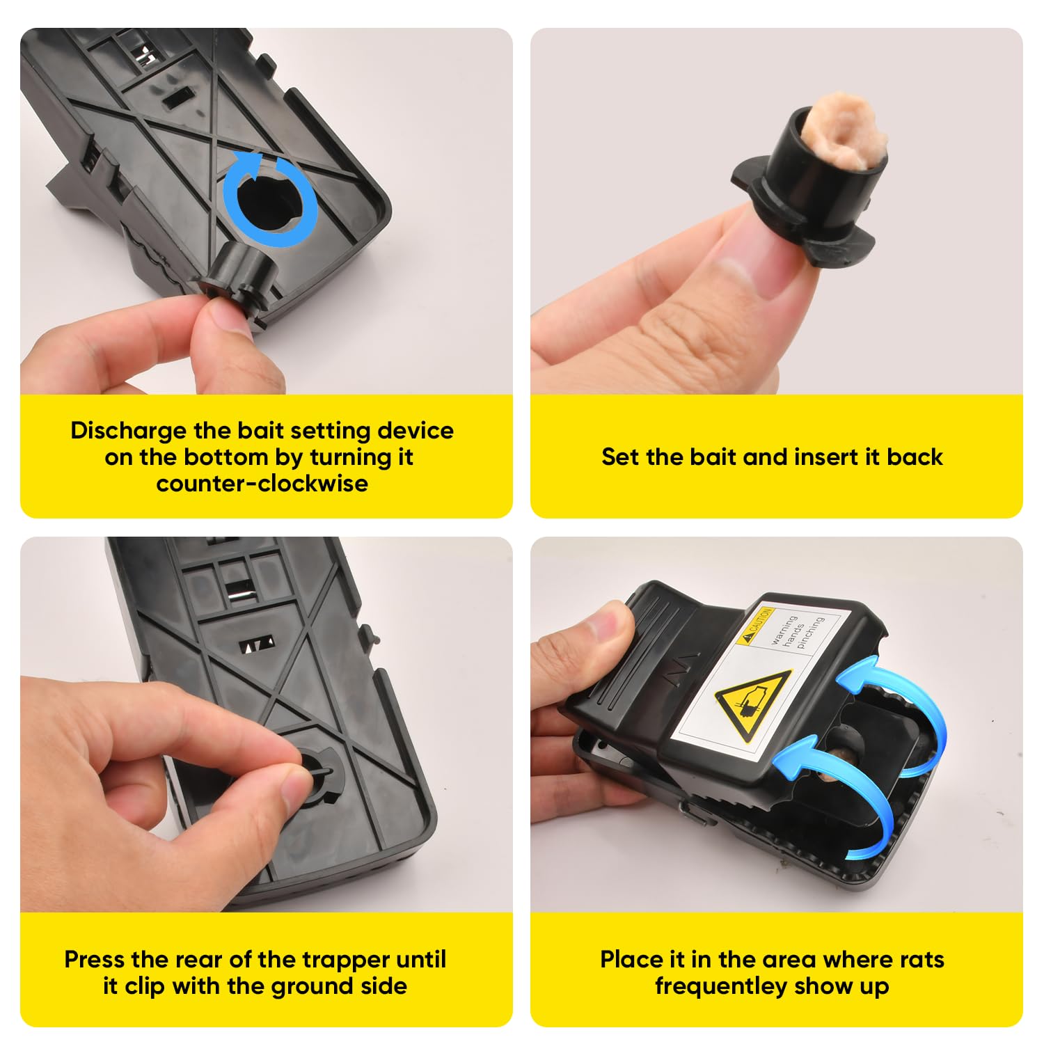 NAMEK Rat Trap installed indoors in a home garage for pest control