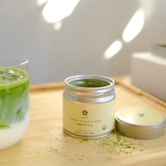 Nami Matcha Okumidori latte foam image suggests creamy, balanced beverages at home.