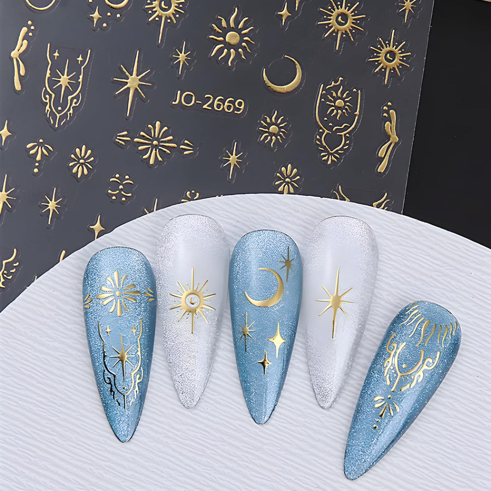 Namrec nail stickers decorate nails and small surfaces like phones
