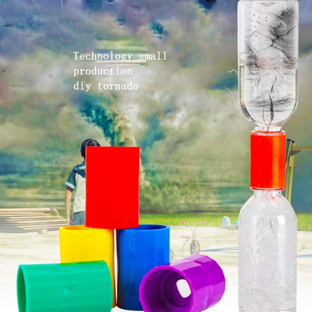 The NANAOUS Tornado Bottle Connector in purple sparks creative STEM play.