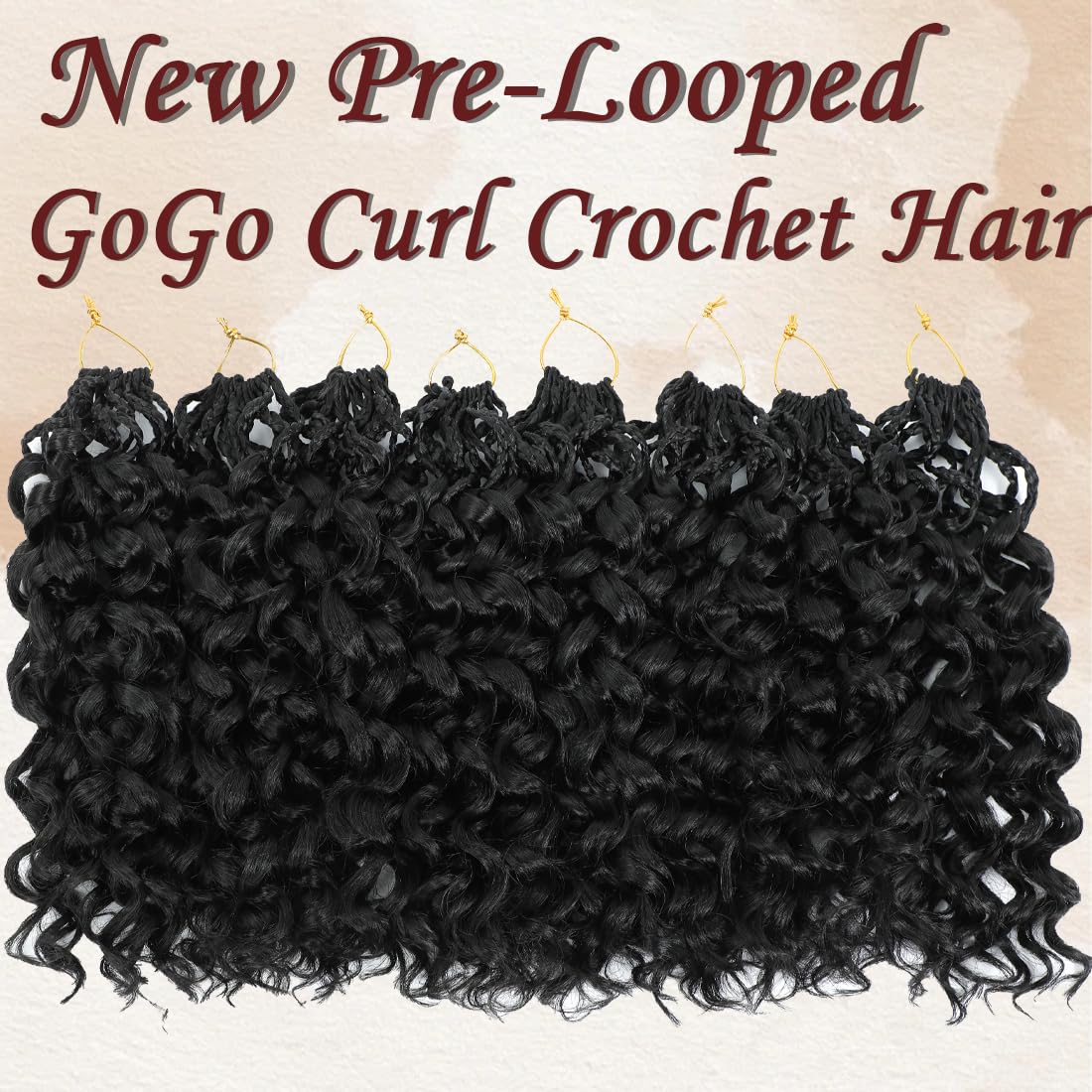 Naniciar Gogo Curl 12 inch design minimizes tangles for easy care.