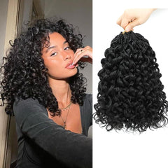 Naniciar Gogo Curl 12 inch pre-looped top for fast, beginner-friendly crochet installs.