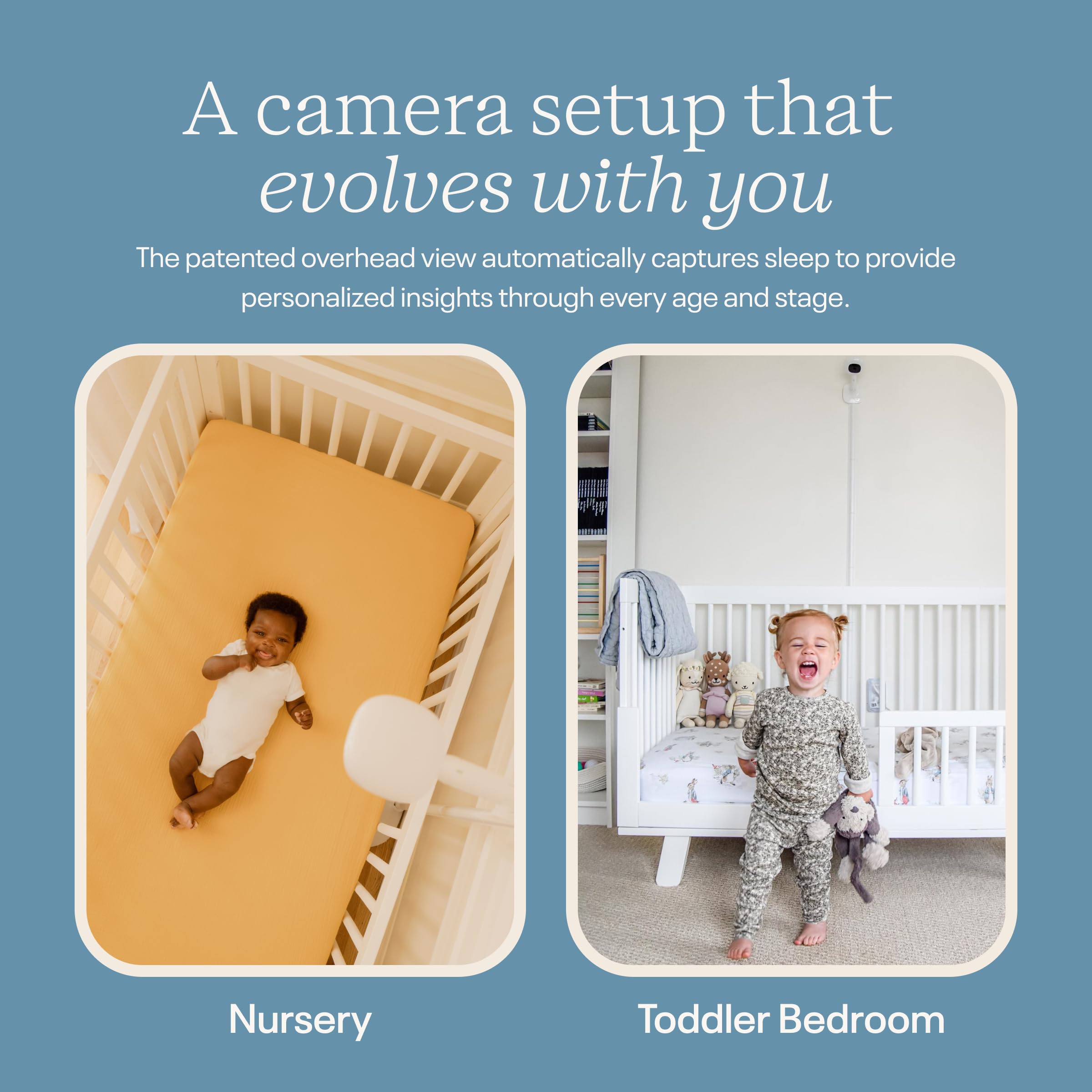 Nanit Pro screen split view demonstrates multi-room monitoring capability