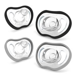 Nanobébé Active pacifier with side vents for breathable comfort.
