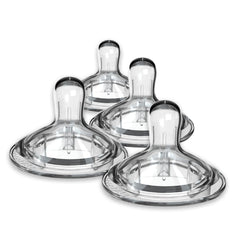 Nanobebe nipples with triple vented design for smoother feeds.