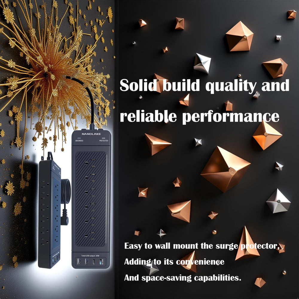 NANOLAKE compact design with flat plug saves space.