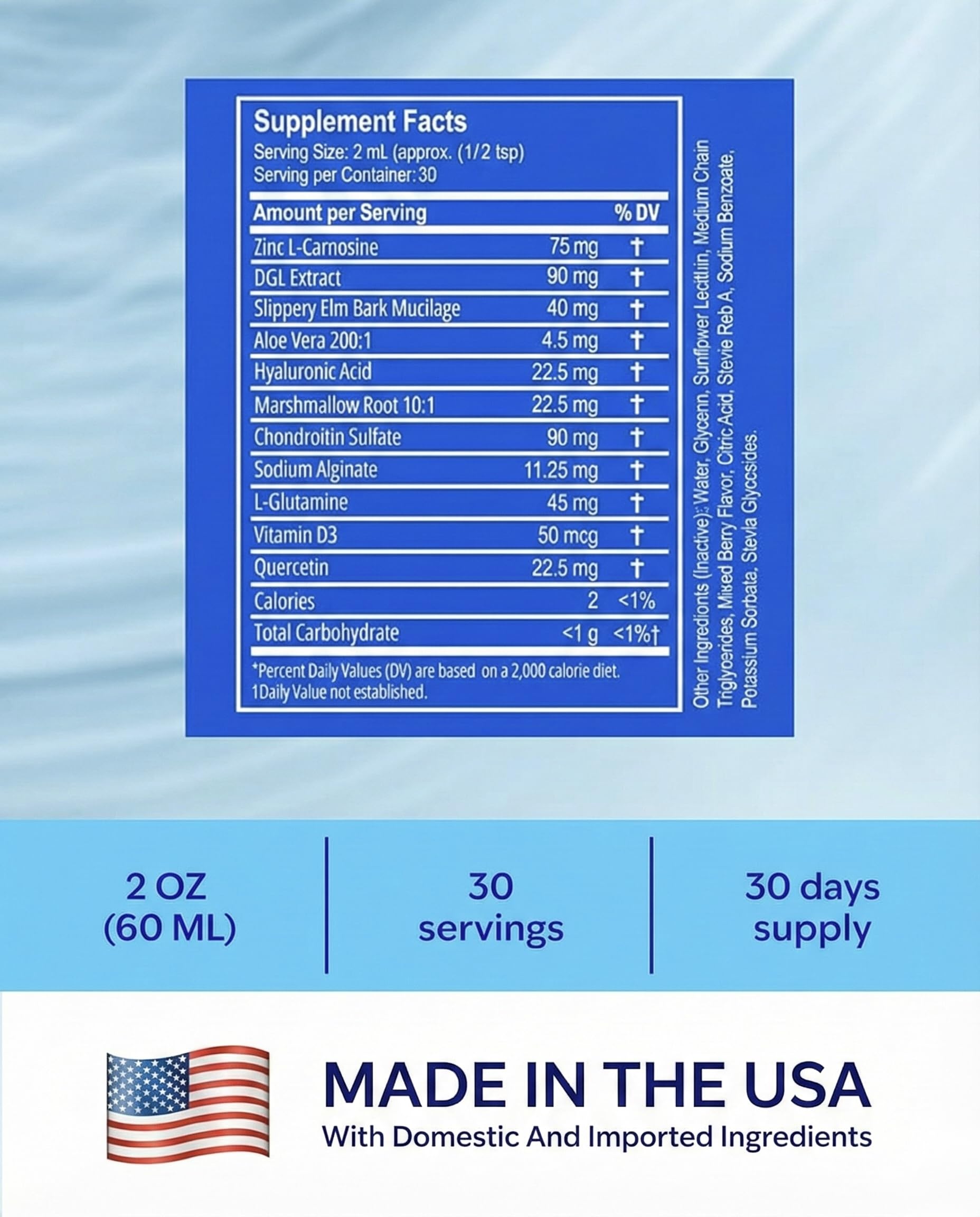 NANOREVIVE EsoRepair liquid drops mix easily in water for quick digestive balance.