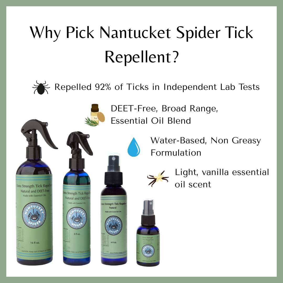 Lab testing setup showing Nantucket Spider repellency data