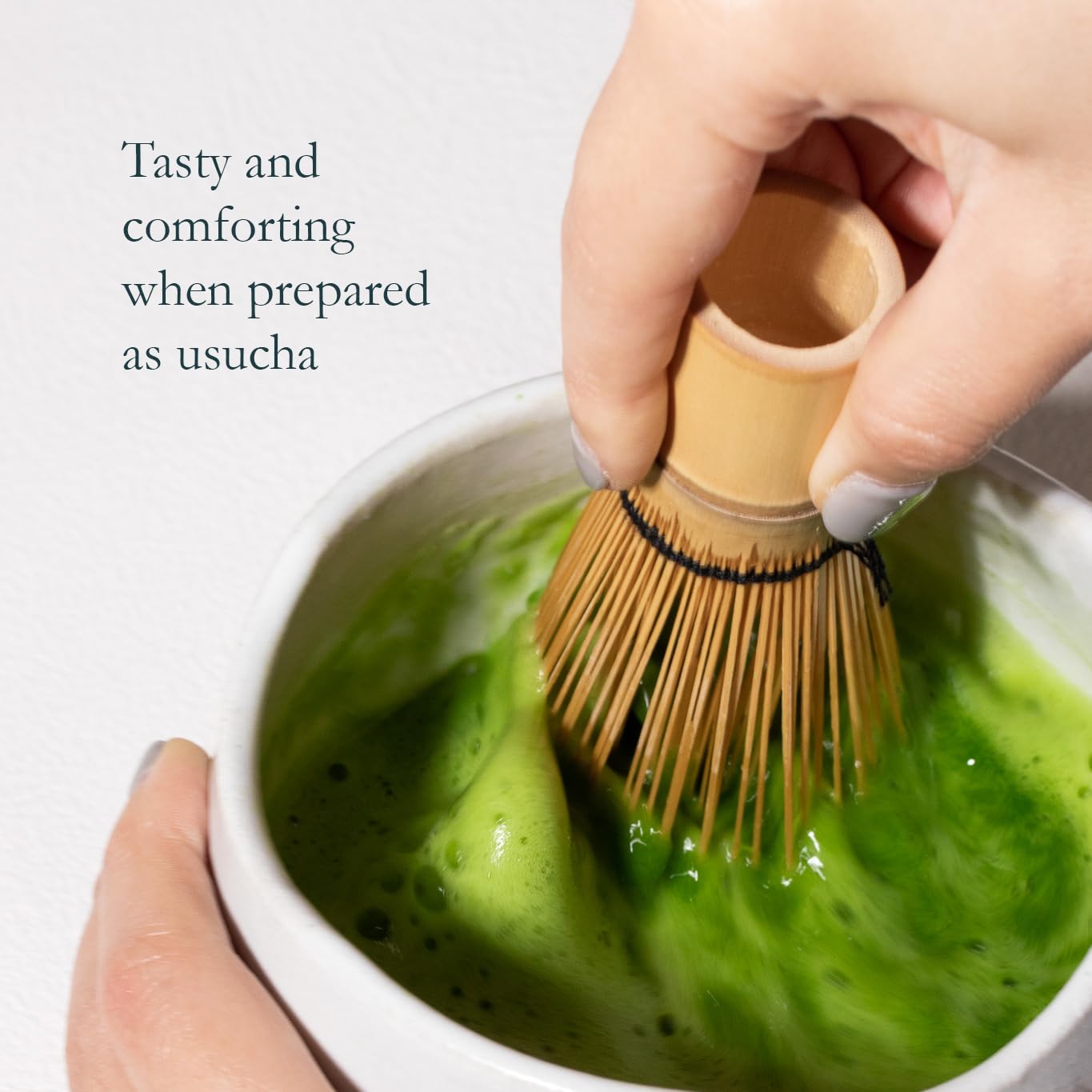 Naoki Matcha Fragrant Yame scoop ready for precise measure and daily ritual.