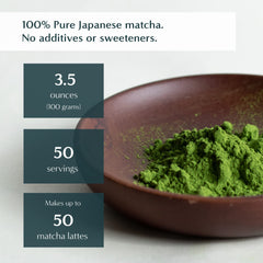 Naoki Matcha Organic All Purpose Blend from Kagoshima tea leaves for authentic flavor.