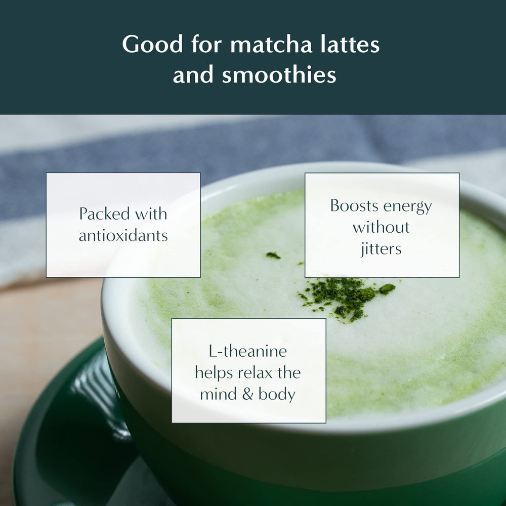 Naoki Matcha Organic All Purpose Blend powder in a bowl ready for whisking.