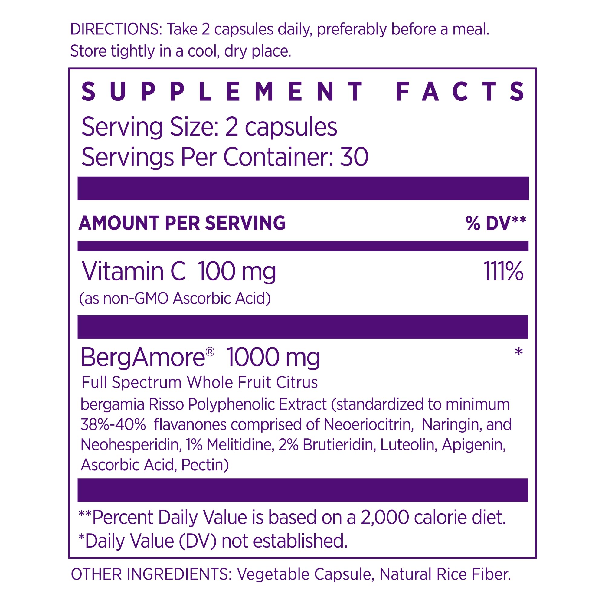 NAOMI BergAmore capsules close-up highlights high-potency 1000mg for daily use