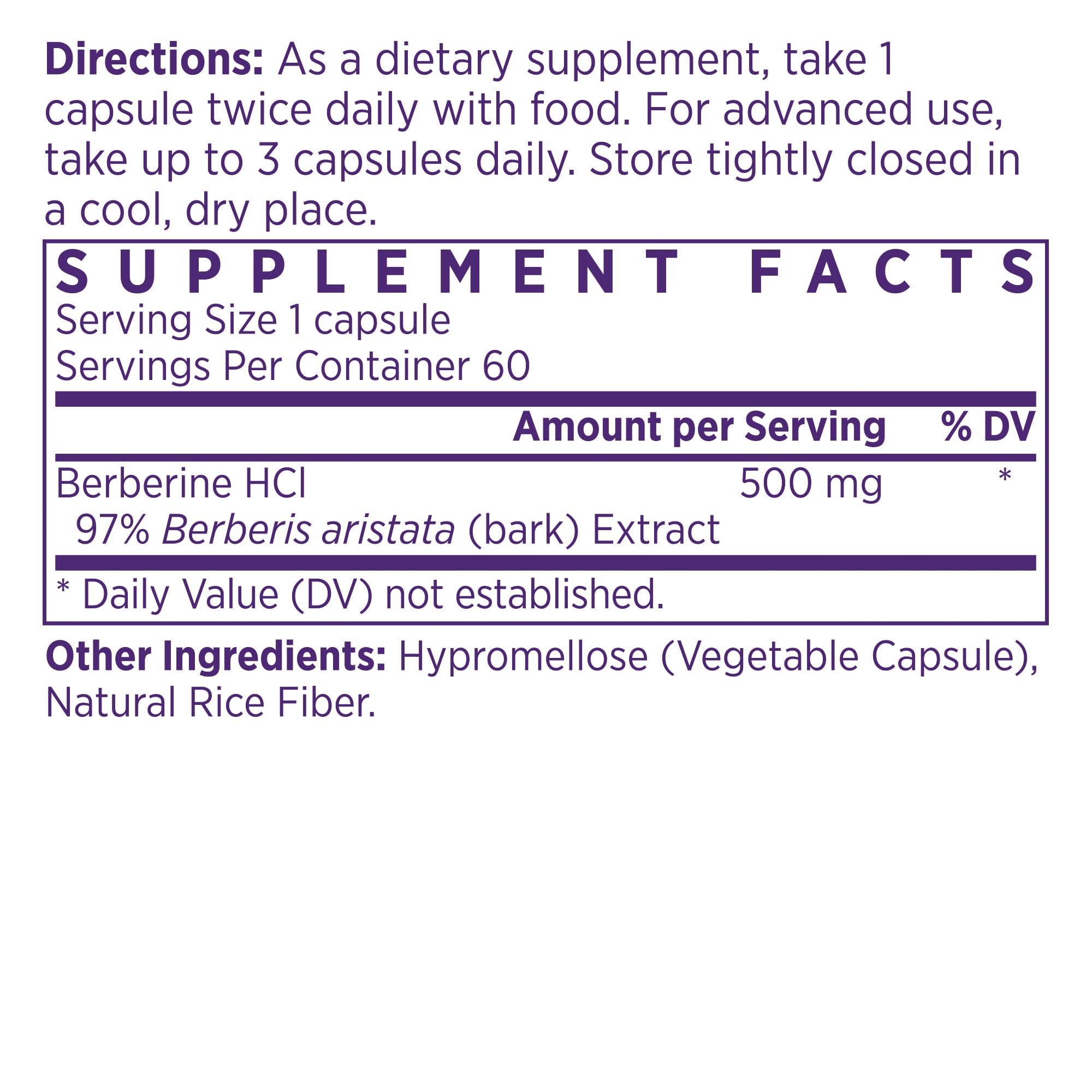 Close-up of NAOMI berberine capsules highlighting vegan, non-GMO formula