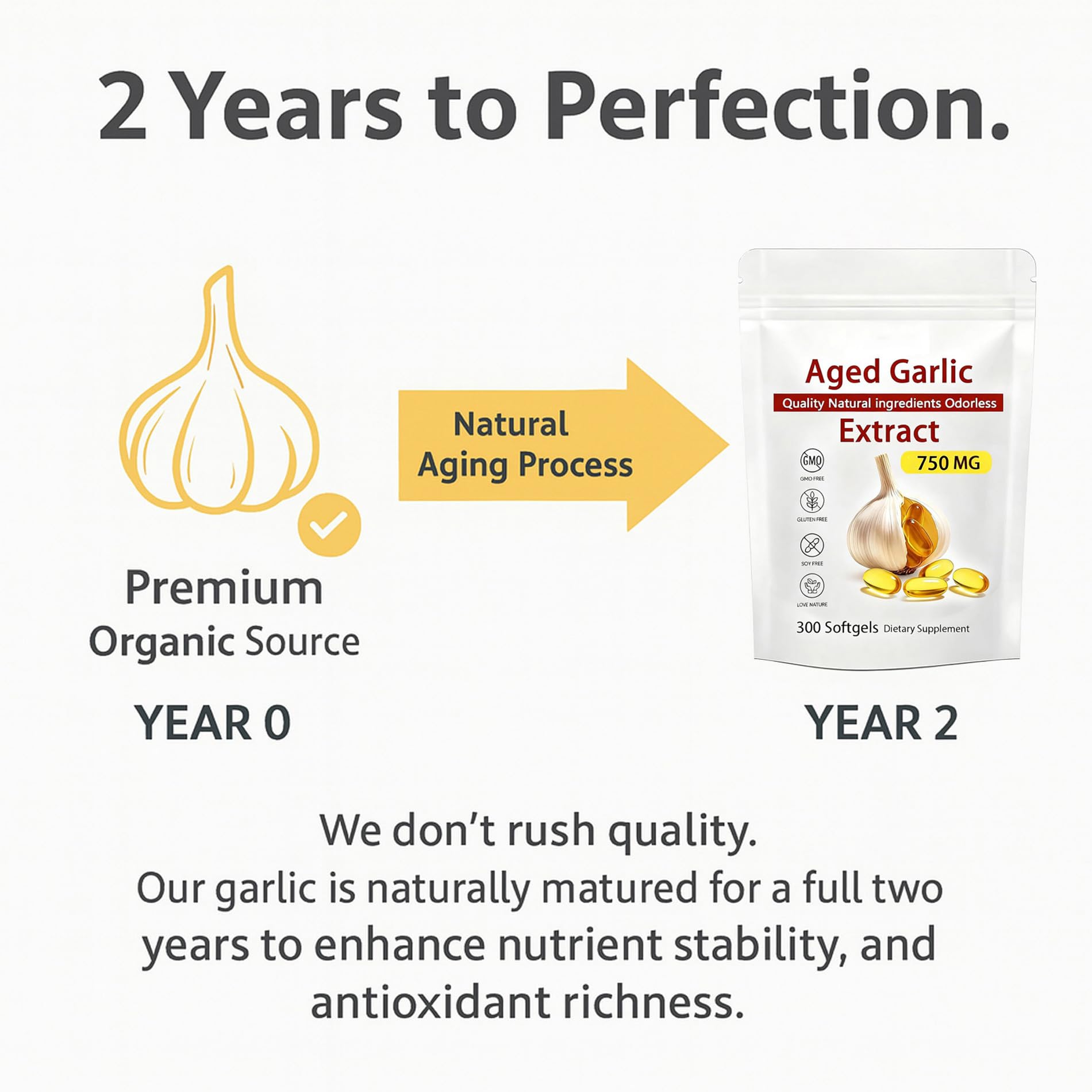 NAPEXIX 300-count odorless softgels for consistent daily wellness.