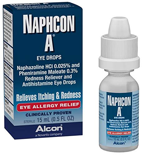 Naphcon-A eye drops two-pack display for ongoing allergy relief