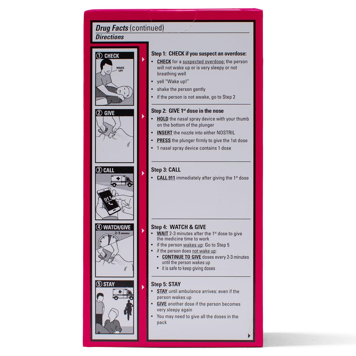 NARCAN nasal spray storage case keeping kit organized