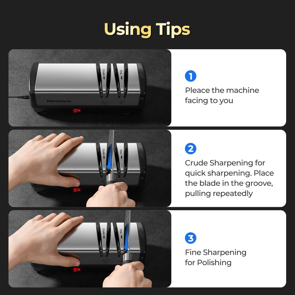 Narcissus scissors-sharpener convenient edge refresh for kitchen shears.