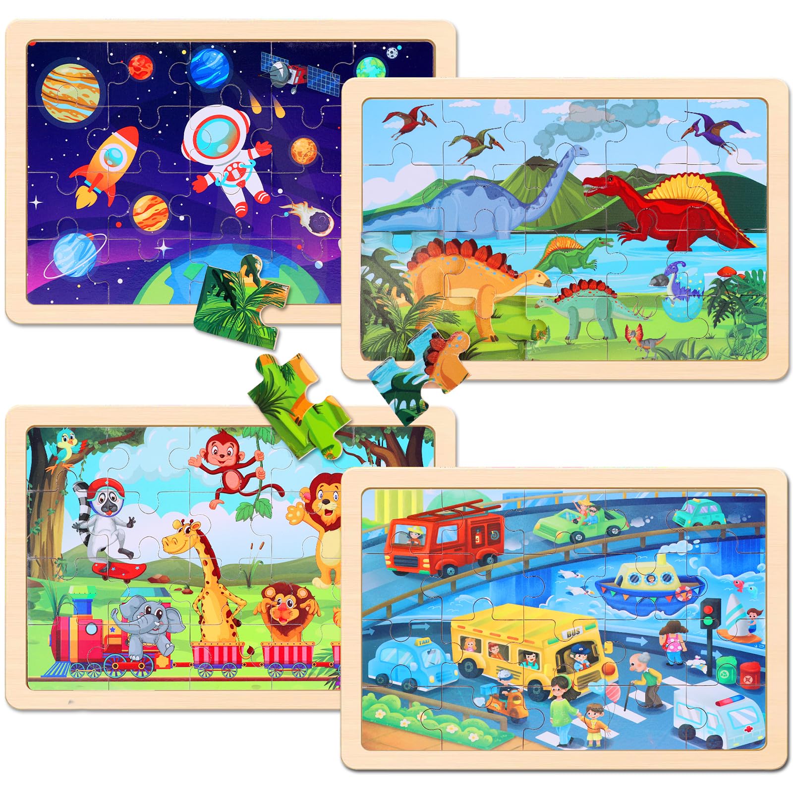 NASHRIO animals puzzle 20 pieces supports early cognitive development through play.