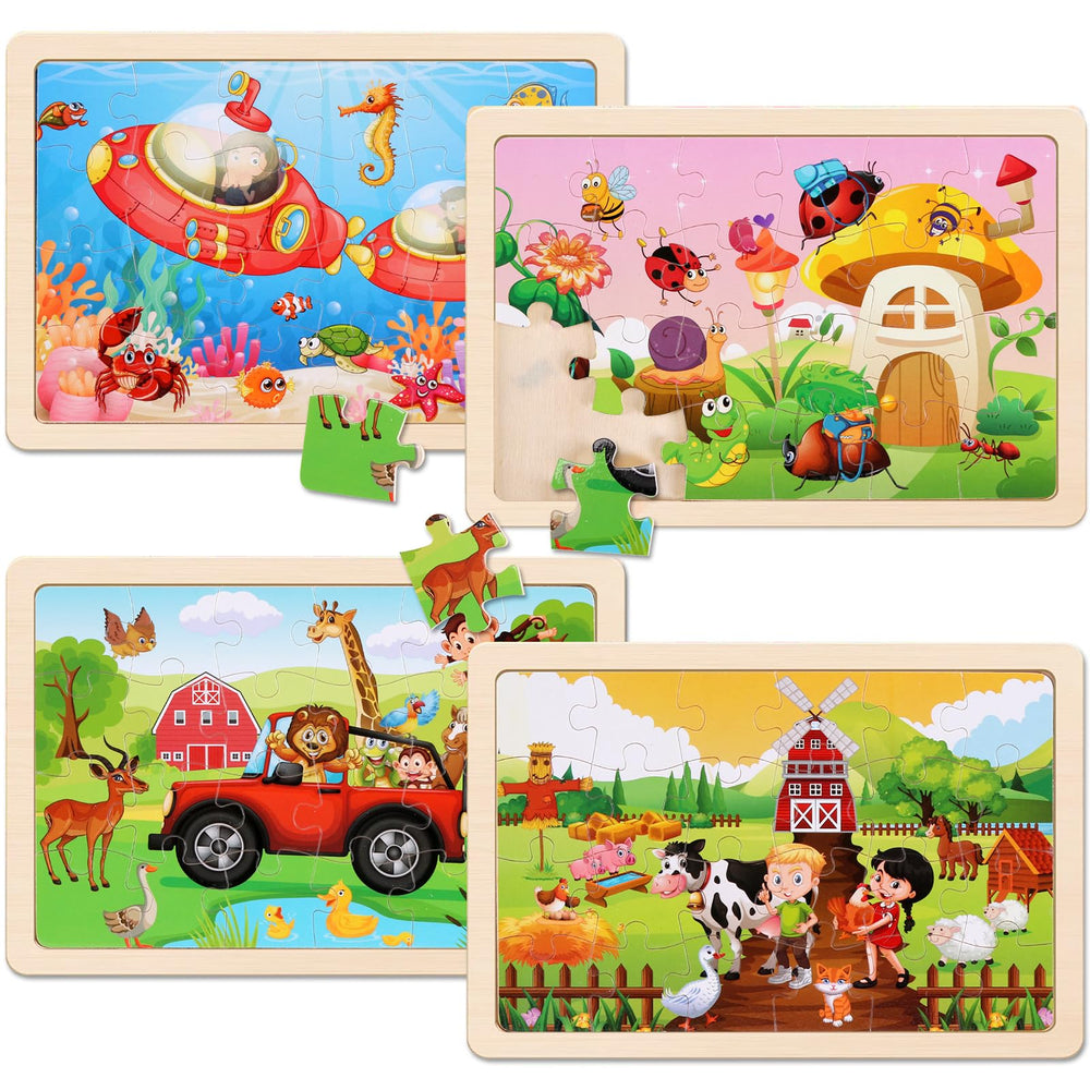 NASHRIO animals puzzle theme stimulates imaginative play and recognition
