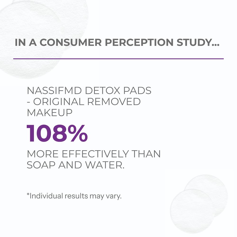 NassifMD Exfoliating Detox Pads reduce the appearance of pores on skin