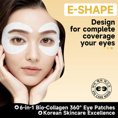 Natener bio-collagen 360° eye patches closeup showing full eye coverage