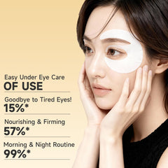 Natener caffeine-powered patches closeup highlighting puffiness support