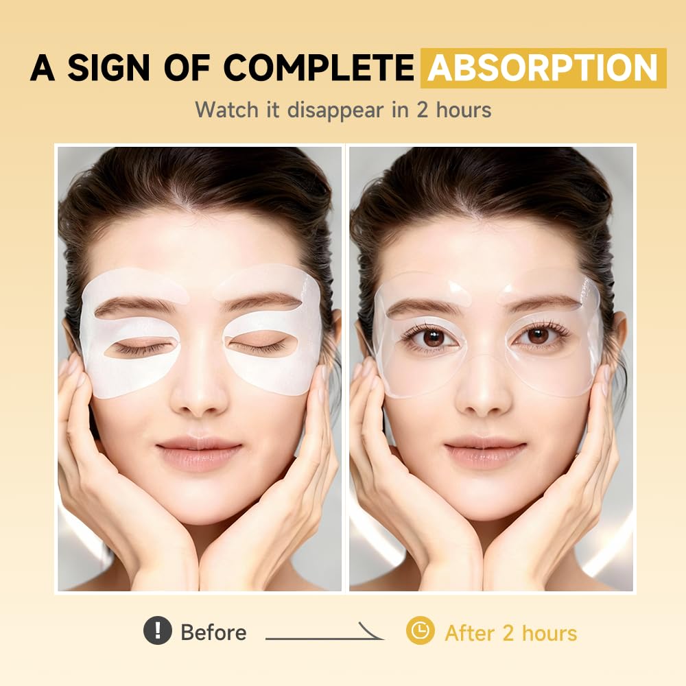 Natener retinol eye patches closeup focused on wrinkle smoothing potential