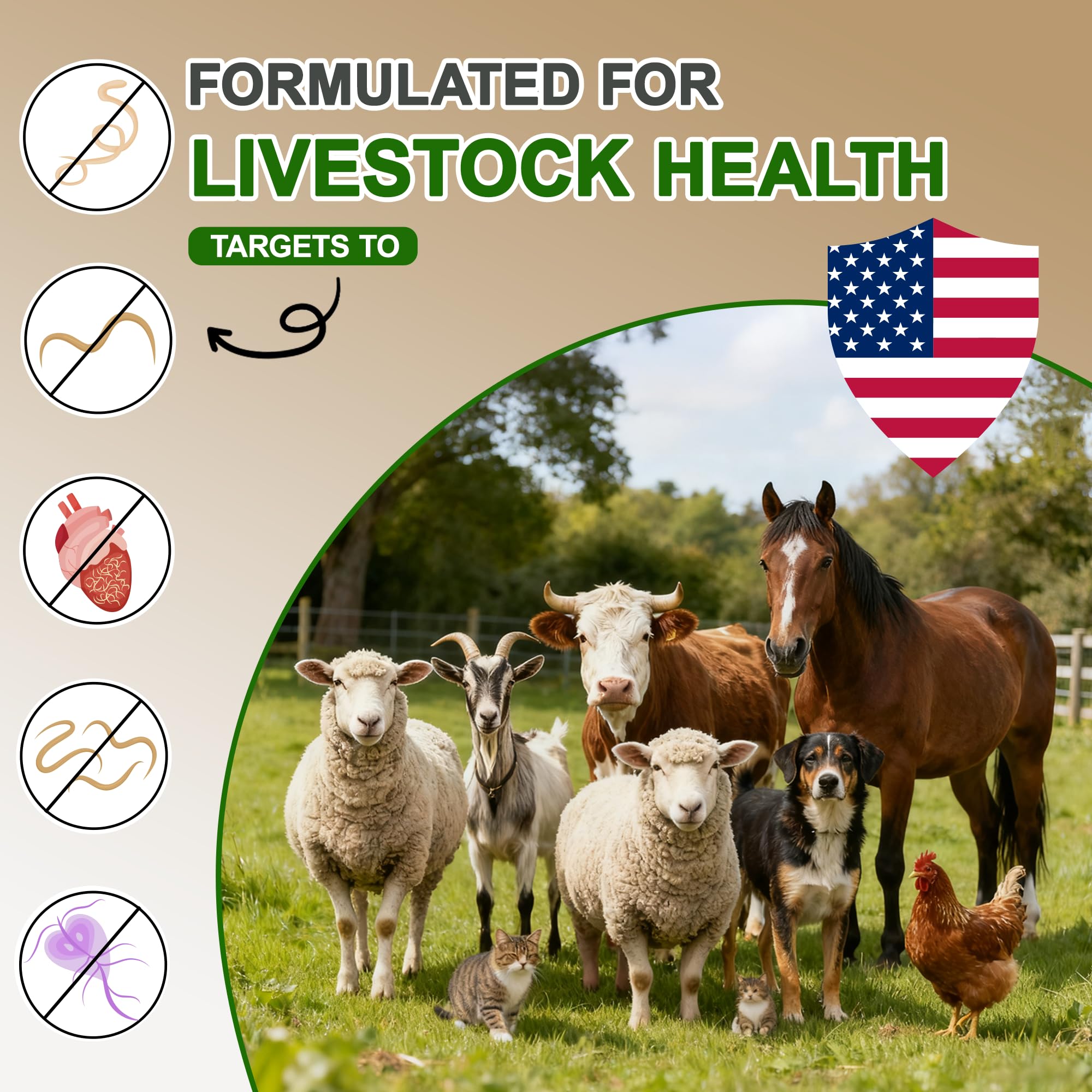 NateNatenight Ivermectin liquid bottle for goats, versatile care across herd sizes