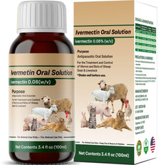 NateNatenight Ivermectin liquid bottle for sheep, easy dosing for daily farm care