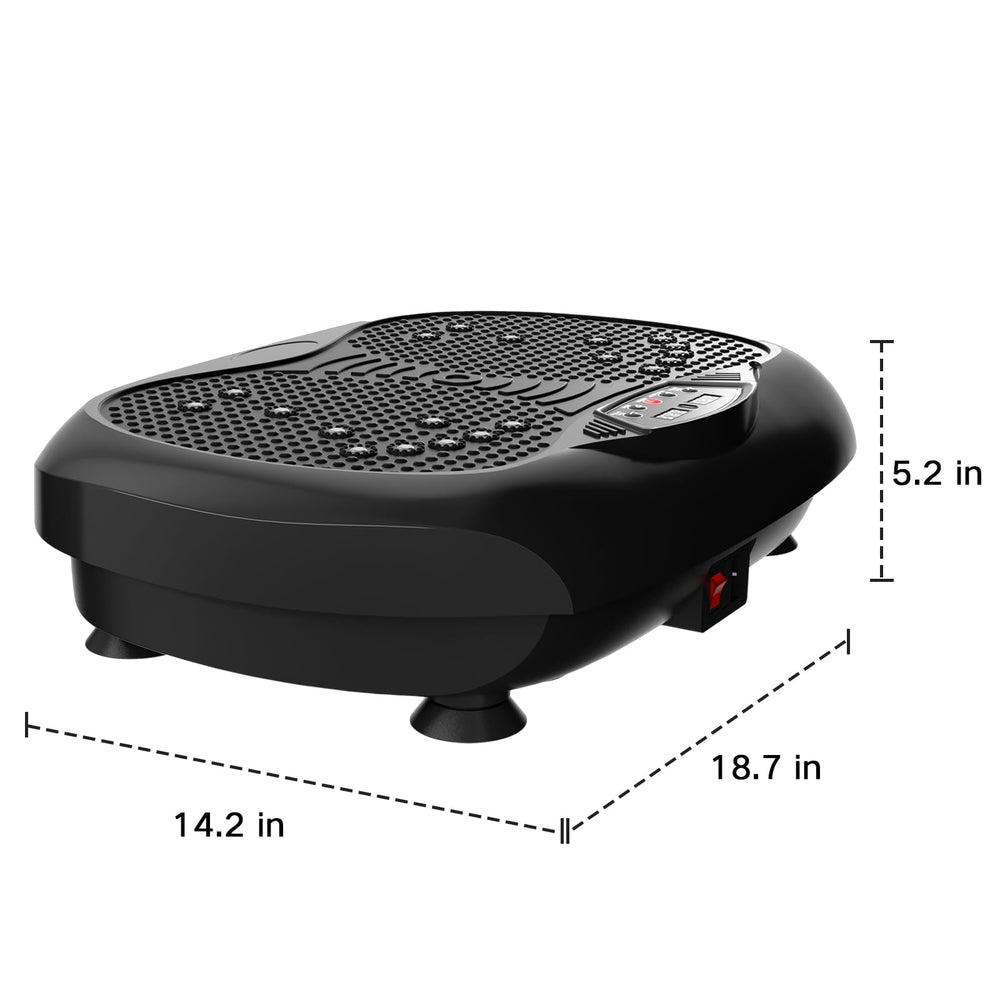 Natini vibration plate package includes bands and manual for setup