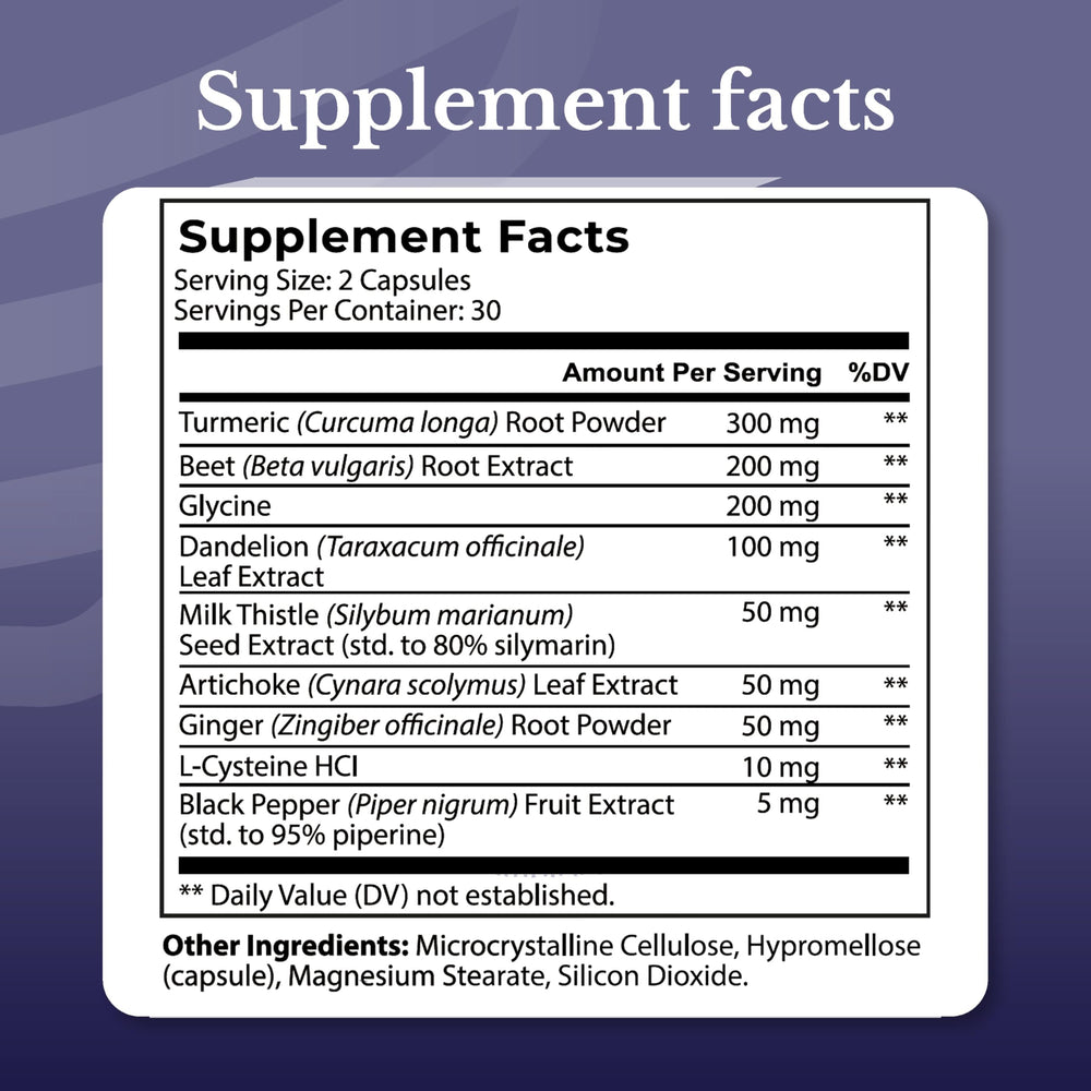 NATION HEALTH MD Liver Renew milk-thistle capsules highlight liver-supporting formula.