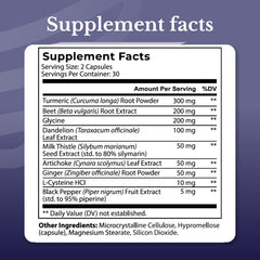 NATION HEALTH MD Liver Renew milk-thistle capsules highlight liver-supporting formula.