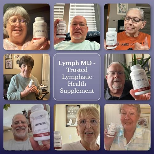 Nation Health MD Lymph MD packaging showing 60 capsules per bottle.