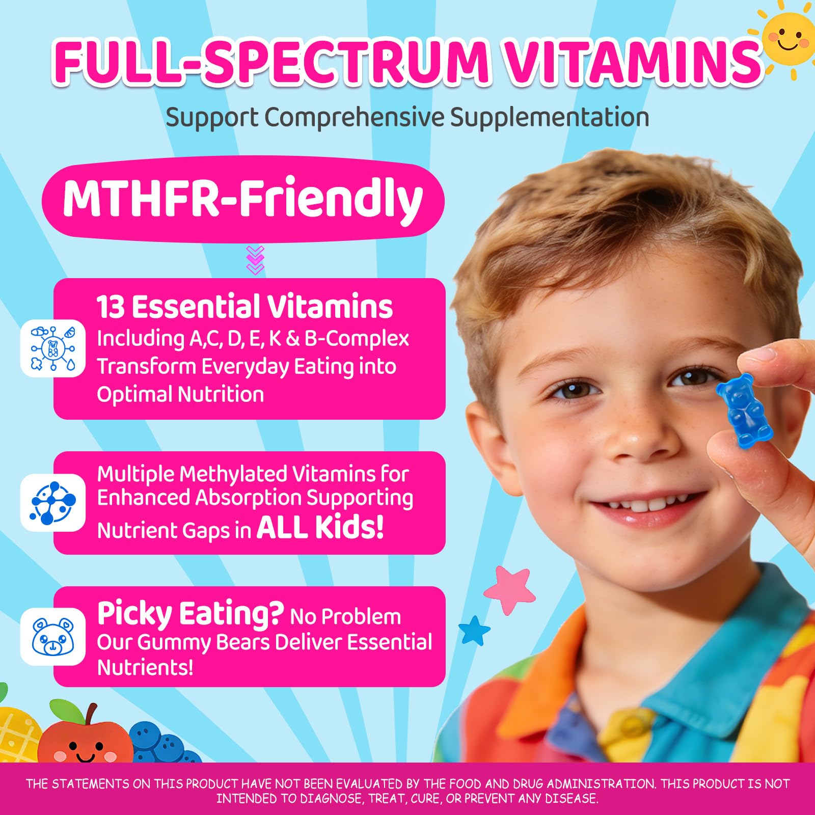 NATISLAND Kids algae-based Omega-3 DHA supports growing bodies.