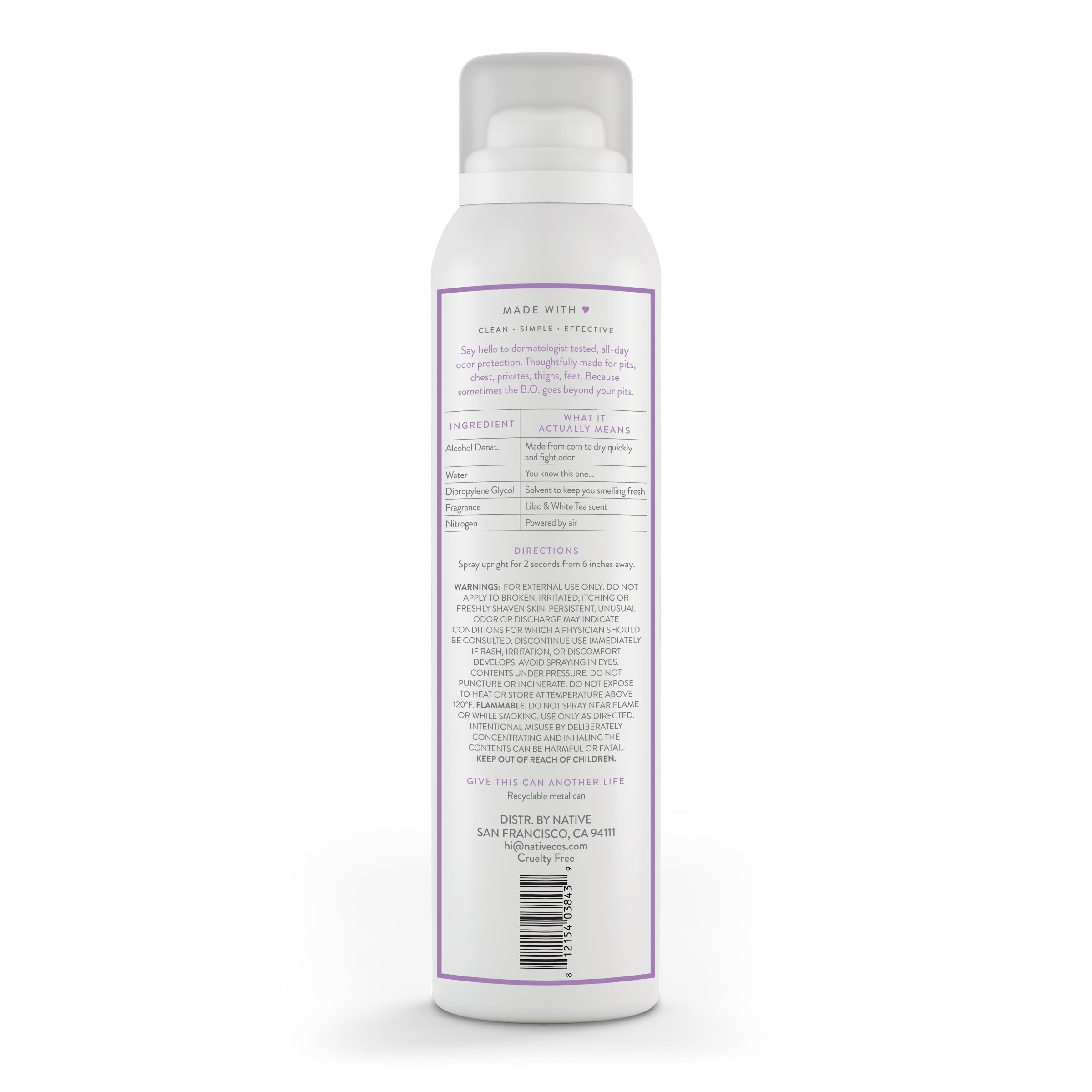 Native 72-hour odor protection graphic illustrates extended odor control concept.