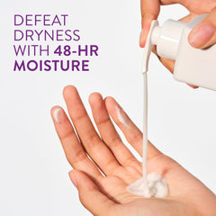 Native Body Lotion pump closeup shows easy dispensing for quick moisturization.