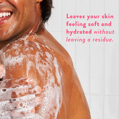 Native Body Wash lather close-up showing creamy bubbles and hydration.