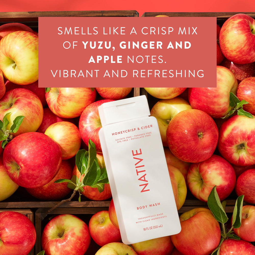 Bright Honey Crisp & Cider fragrance enhances the shower