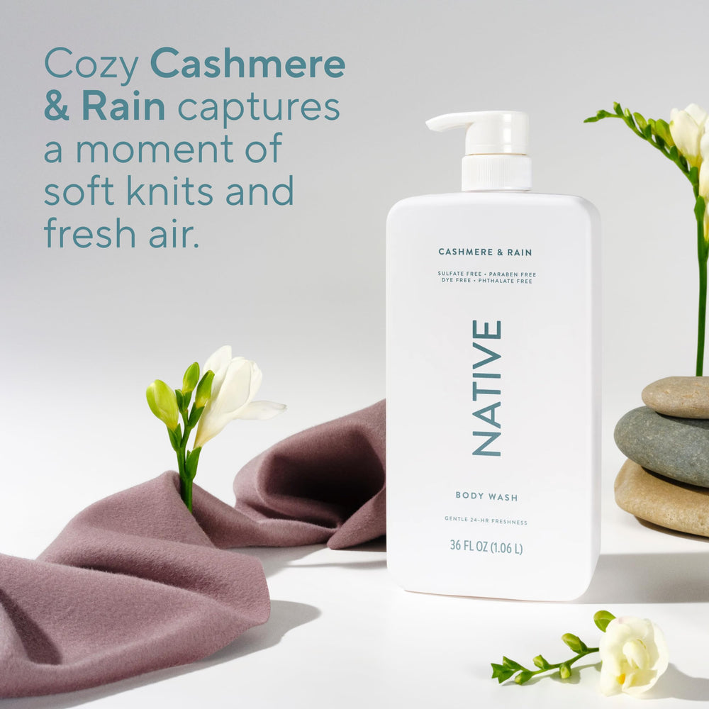 Plant-based cleansers highlight in Native formula.