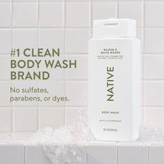 Close-up of Native Body Wash lather with a creamy texture for everyday use.